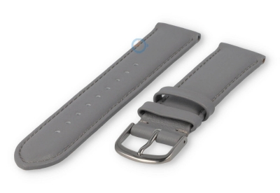 16mm watch strap smooth leather - lightgrey