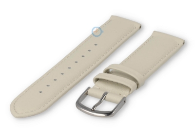 16mm watch strap smooth leather - sand