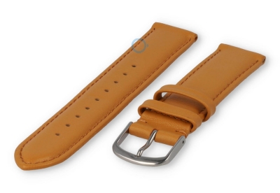 16mm watch strap smooth leather - light brown