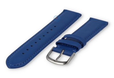 16mm watch strap smooth leather - royal blue