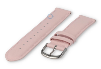 16mm watch strap smooth leather - pastel pink