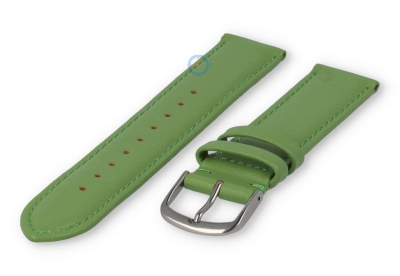 16mm watch strap smooth leather - apple green