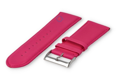 26mm watch strap smooth leather - pink
