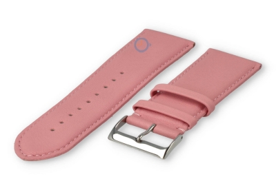 26mm watch strap smooth leather - light pink