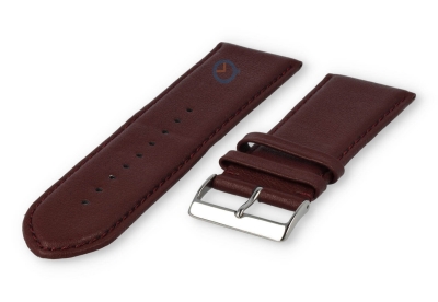 26mm watch strap smooth leather - bordeaux