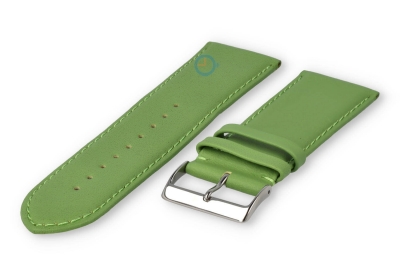 26mm watch strap smooth leather - apple green