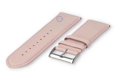 28mm watch strap smooth leather - pastel pink