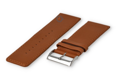 30mm watch strap smooth leather - brown