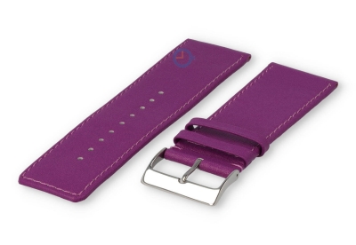 30mm watch strap smooth leather - purple