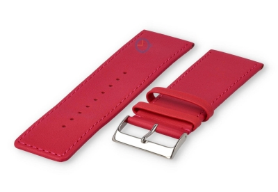 30mm watch strap smooth leather - pink