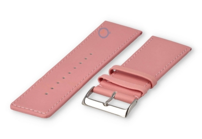 30mm watch strap smooth leather - light pink