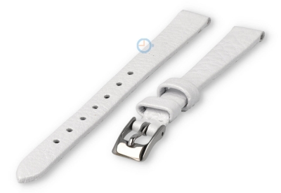 Seamless and smooth strap 8mm - shimmer white