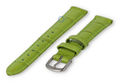 Small leather watch strap - 14mm - grass green