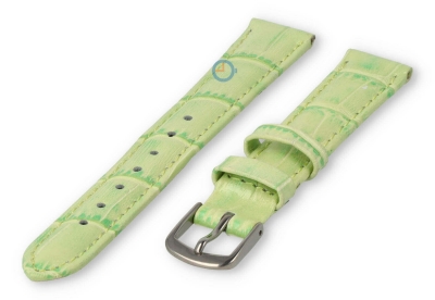 Small leather watch strap - 14mm - apple green
