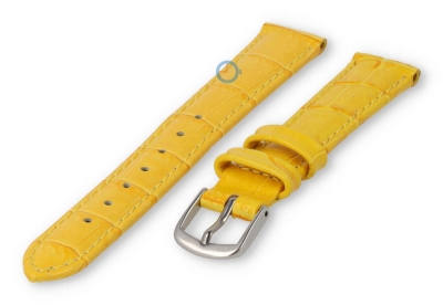 Small leather watch strap - 14mm - yellow