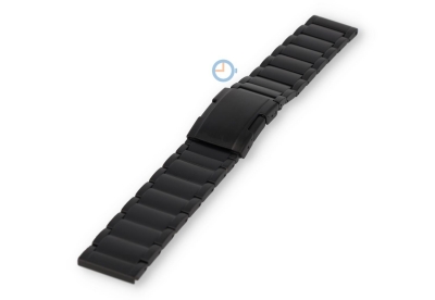 22mm Titanium watch strap - black