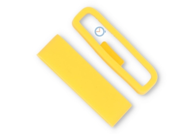 Band keeper 24mm yellow silicone non-slip