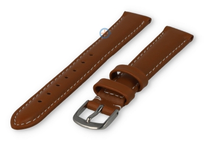 Odd-size leather watch strap - 13mm - cognacbrown