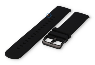 22mm Seamless flexible strap: black