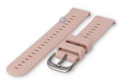 18mm silicon strap: pale pink