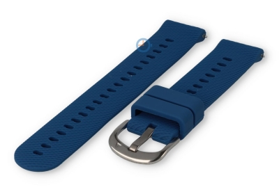 18mm silicon strap: frosted blue