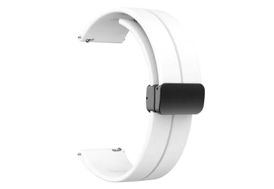 Durable silicone strap 20mm - white