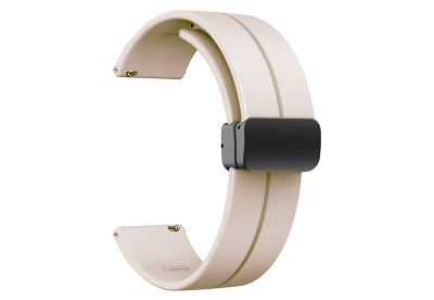 Durable silicone strap 22mm - Off-White