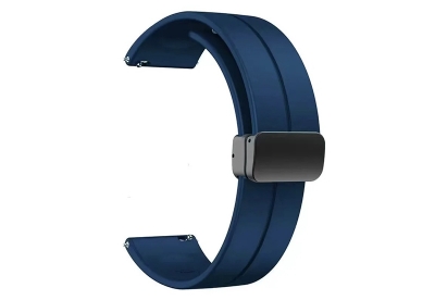 Durable silicone strap 20mm - dark blue