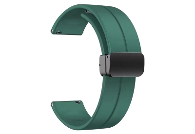 Durable silicone strap 22mm - sage green