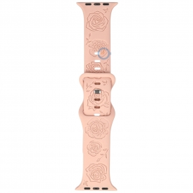 Apple watch strap 45mm - Roses Light Pink
