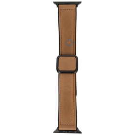 Luxury leather strap Apple 45mm - Brown