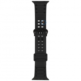 Casio style Apple watch strap - 45mm - Black