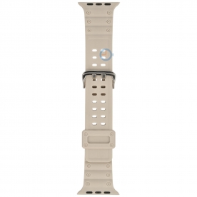 Casio style Apple watch strap - 45mm - Grey