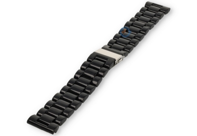 Resin watch strap 22mm - Black