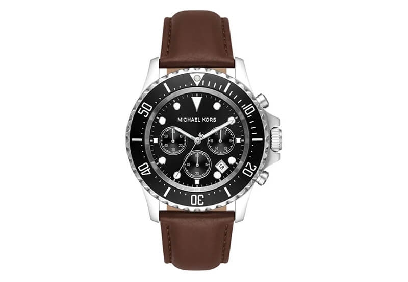 Leather watch strap MK9054 - Michael Kors Everest